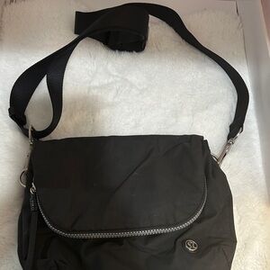 Lululemon Black messenger bag